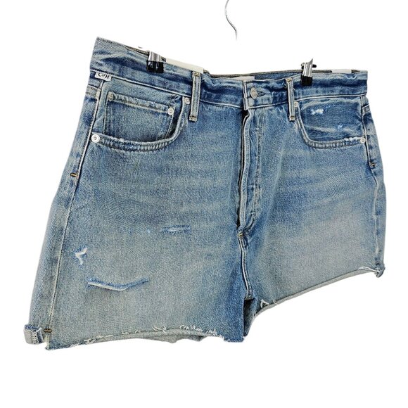 Citizens of Humanity Womens Marlow High Rise Relaxed Shorts, Denim Cotton, 33 - Picture 3 of 9